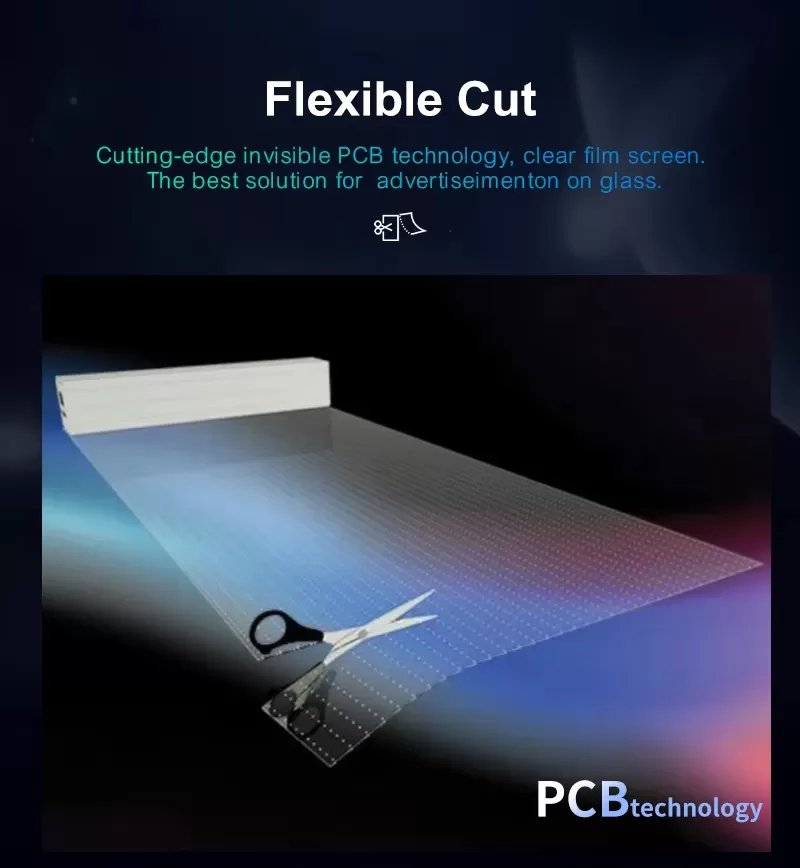 transparent LED screen film