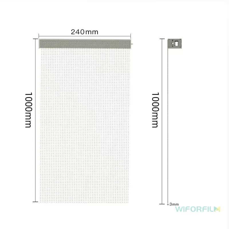 transparent LED screen film